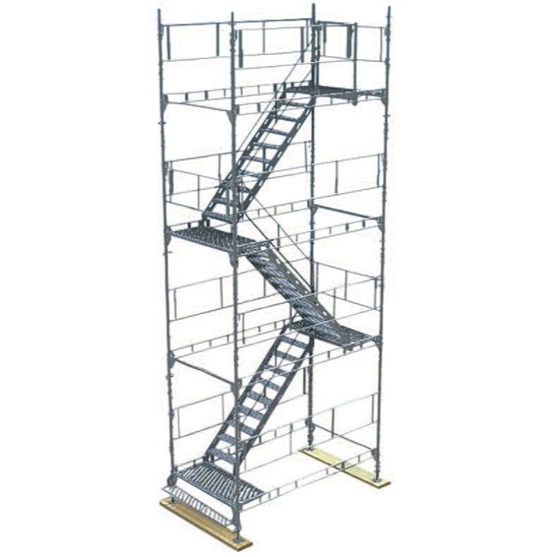 Symetriskt trapptorn komplett 6 Meter Stål - Unihak