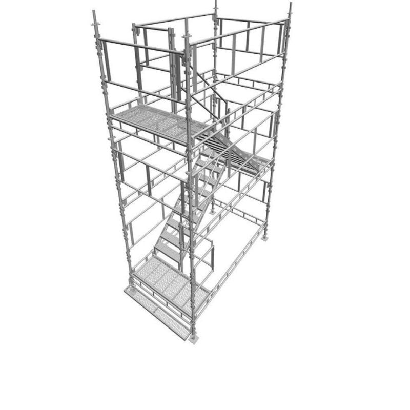 Symetriskt trapptorn komplett 6 Meter Stål - Unihak