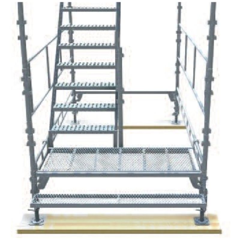 Symetriskt trapptorn komplett 10 Meter Stål - Unihak