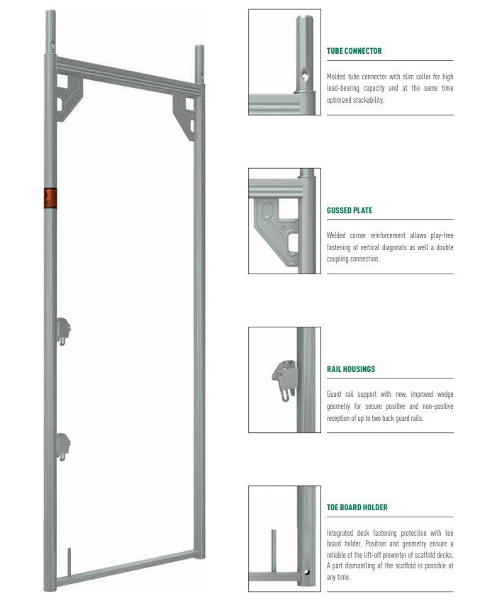 Mj Ram 0,73 x 2,00 meter aluminium
